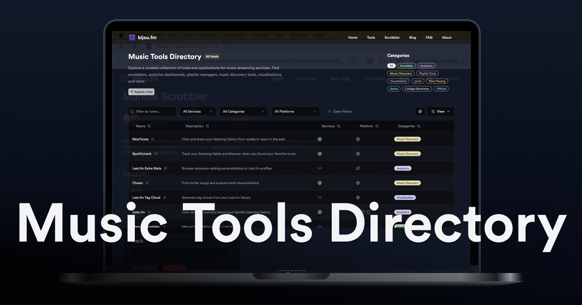 Music Tools Directory | bijou.fm